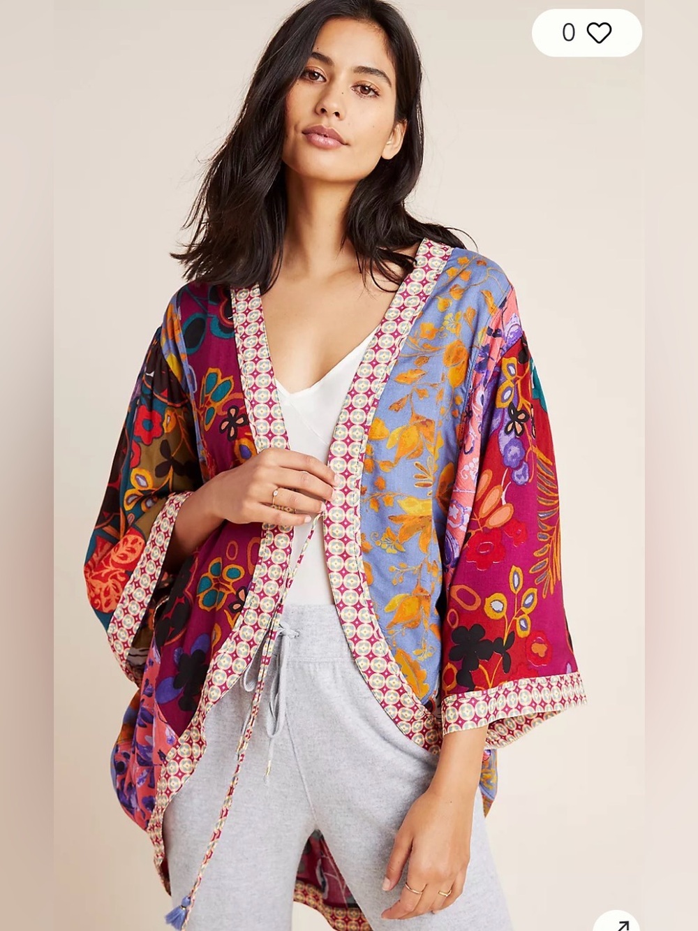 Anthropologie as is kimono size m-L